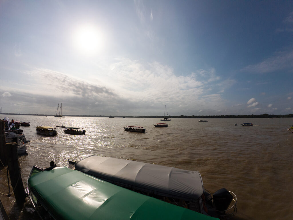 Com Cacique Raoni, barqueata na Baía do Guajará pede justiça climática e denuncia a Ferrogrão durante a COP30 em Belém 9
